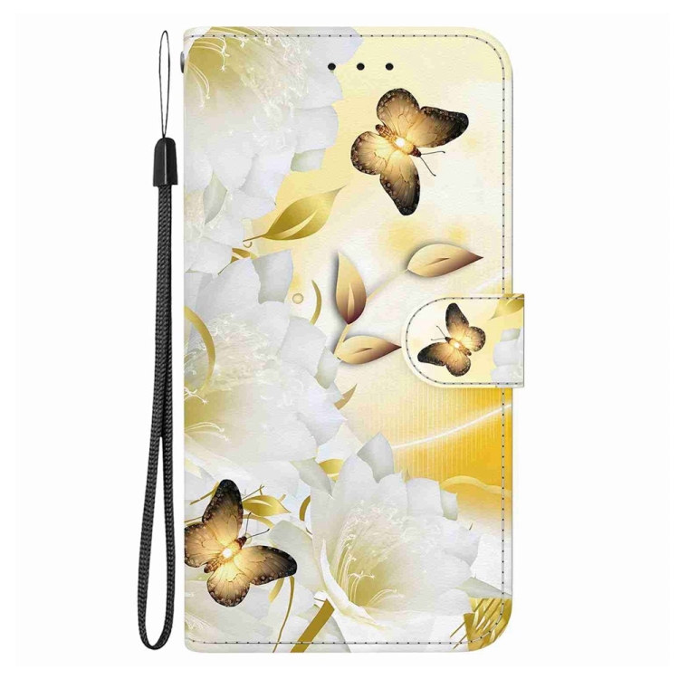 ART Husă Portofel Pentru Motorola Moto G85 5G GOLD BUTTERFLY