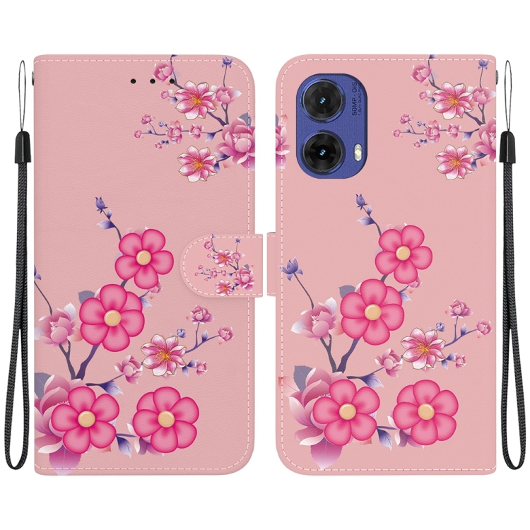 ART Husă Portofel Pentru Motorola Moto G85 5G CHERRY BLOSSOM