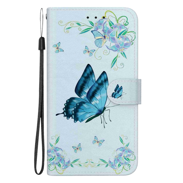 ART Husă Portofel Pentru Motorola Moto G85 5G BLUE PANSIES