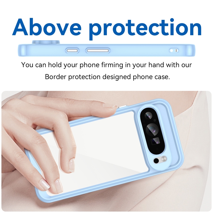 CRYSTAL Husă De Protecție Pentru Google Pixel 9 Pro Albastru