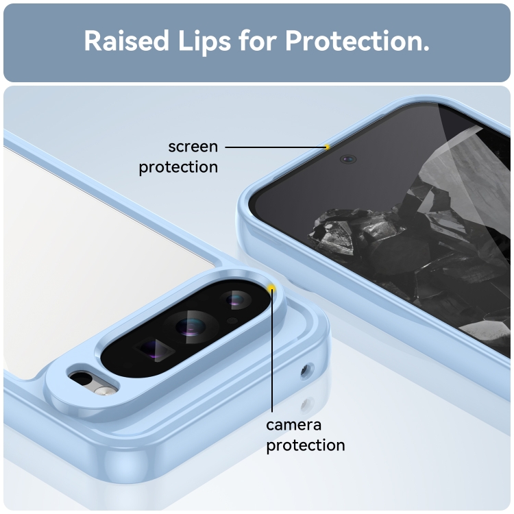 CRYSTAL Husă De Protecție Pentru Google Pixel 9 Pro Albastru