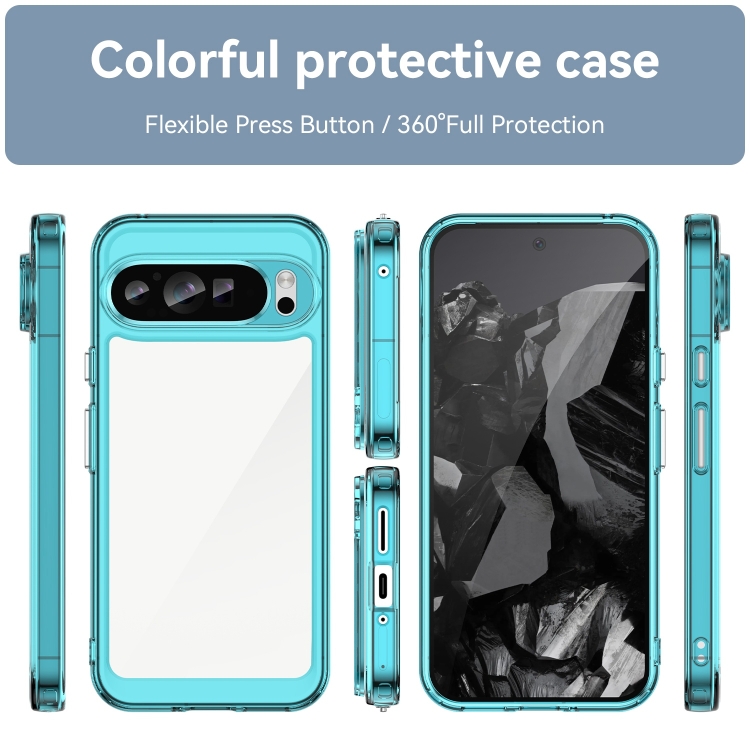 CRYSTAL Husă De Protecție Pentru Google Pixel 9 Pro Turcoaz