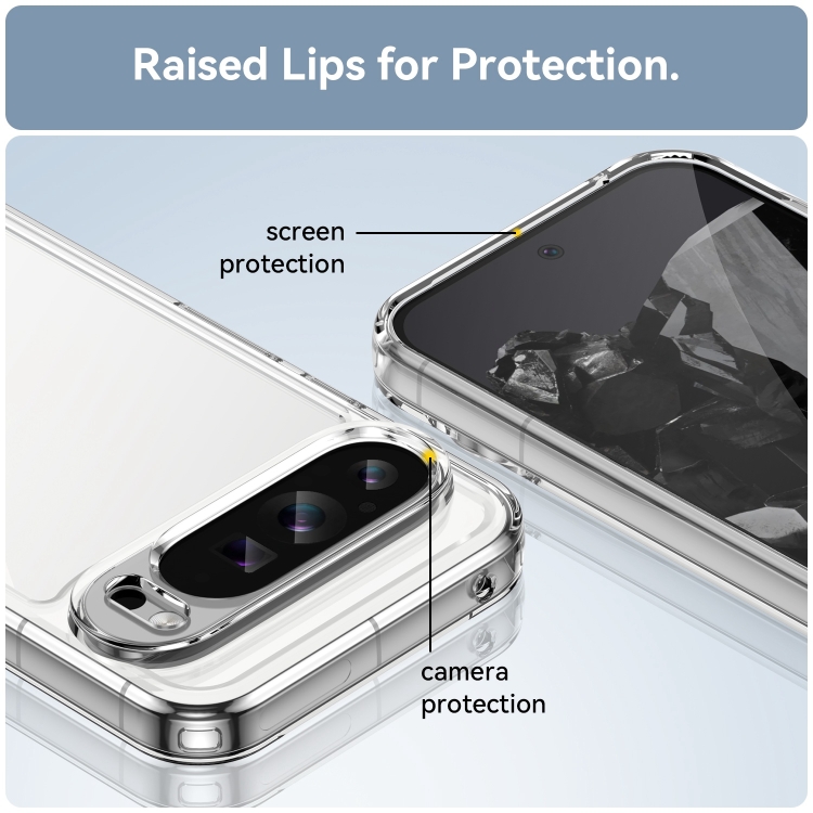 CRYSTAL Husă De Protecție Pentru Google Pixel 9 Pro Transparent