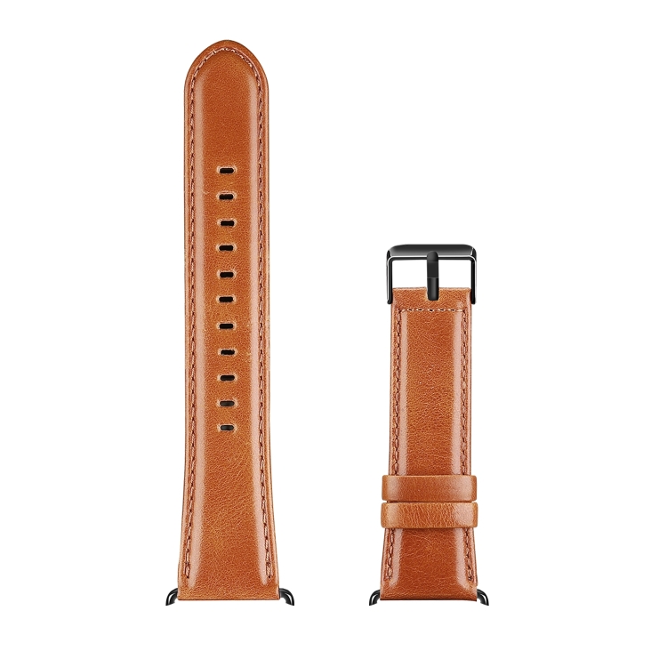 DUX LEATHER Curea Din Piele Pentru Apple Watch 10 42mm Maro Deschis