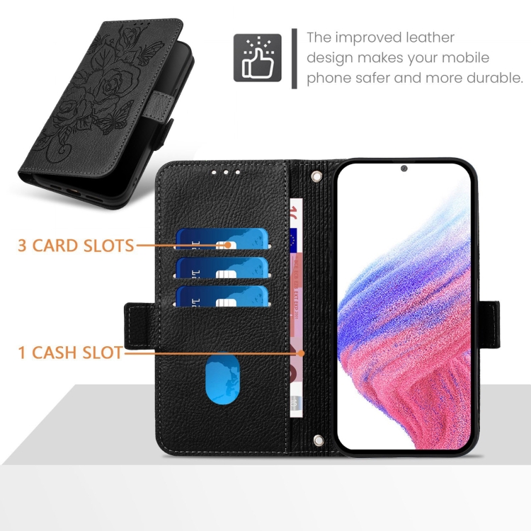 ART MEADOW Husă Portofel Pentru Vivo V40 SE 5G Negru