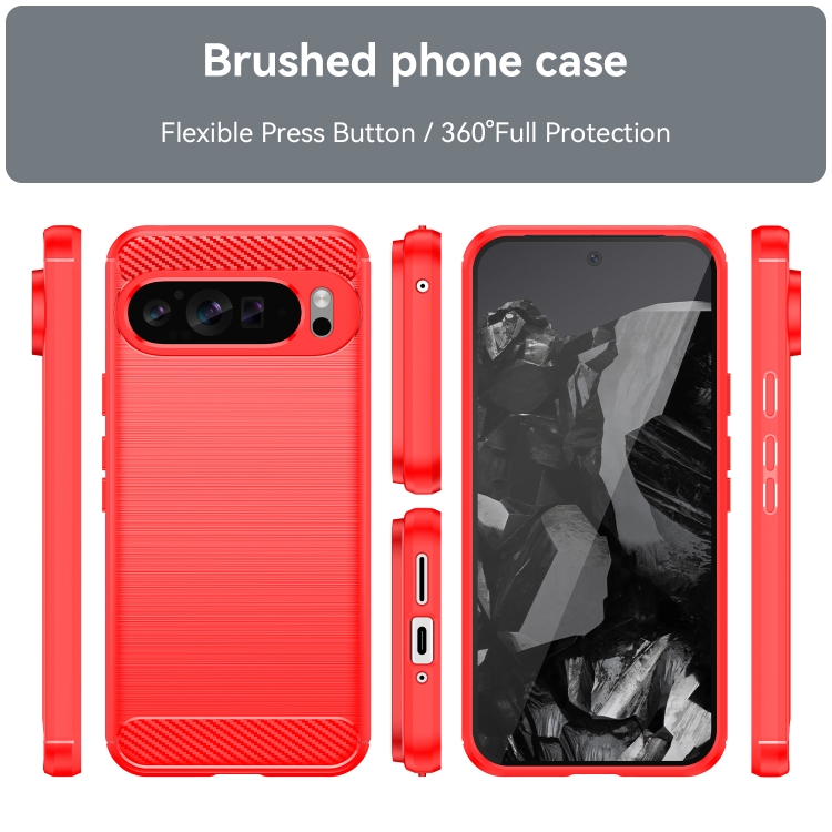 FLEXI TPU Husă De Protecție Google Pixel 9 Pro XL Roșu