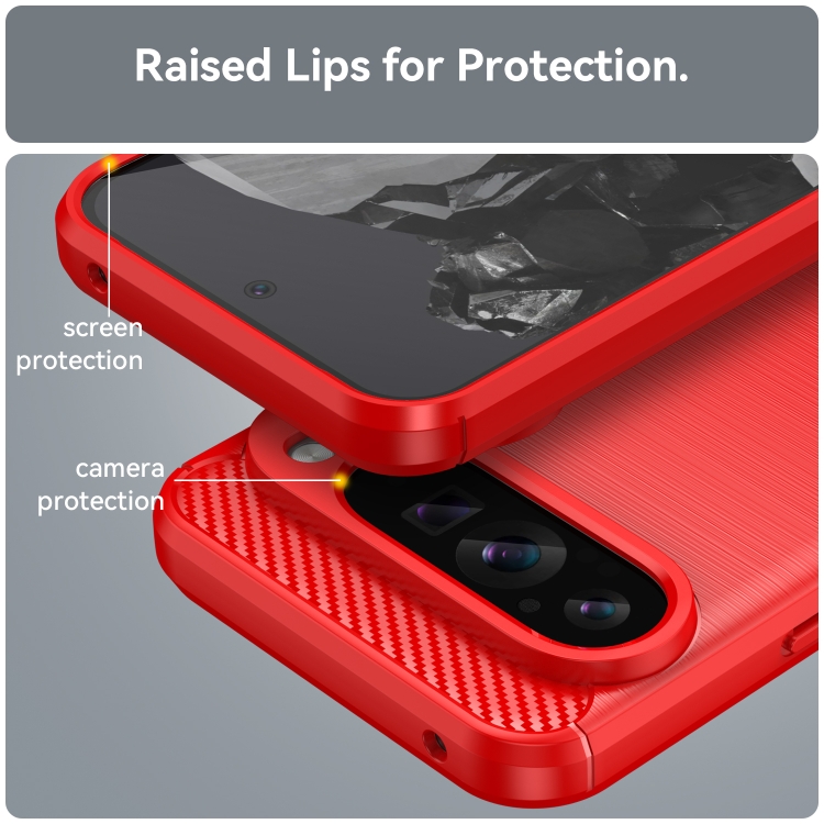 FLEXI TPU Husă De Protecție Google Pixel 9 Pro XL Roșu