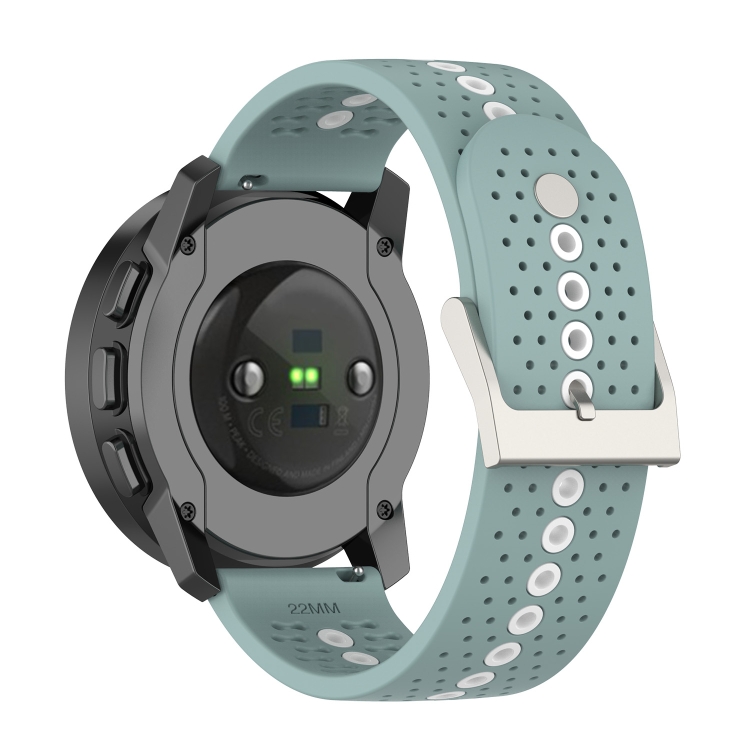 HOLE Curea Din Silicon Pentru Suunto Race S Gri-albastru