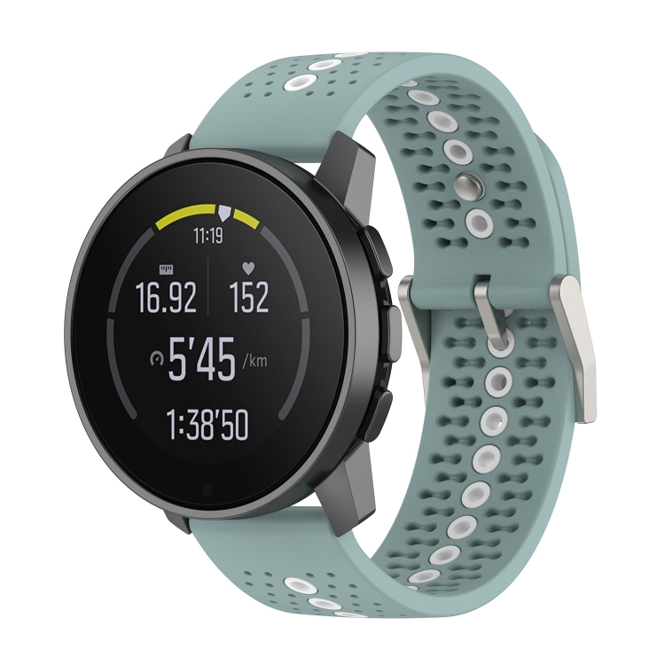 HOLE Curea Din Silicon Pentru Suunto Race S Gri-albastru