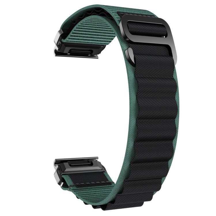 Curele De Tragere PROTEMIO Alpine Pentru Ceasuri Inteligente Cu O Lățime De 22 Mm Negru-verde