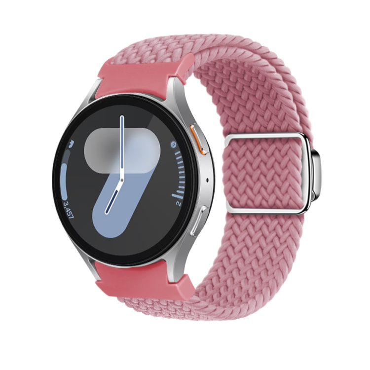 Curea Din Nailon împletită Pentru Samsung Galaxy Watch 7 (40 / 44 Mm) PINK