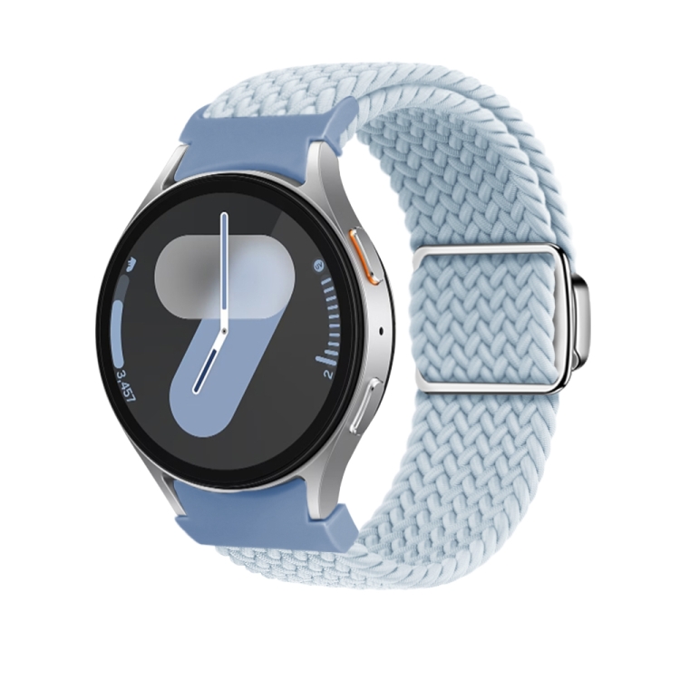 Curea De Nailon împletită Pentru Samsung Galaxy Watch 7 (40 / 44 Mm) FOG BLUE