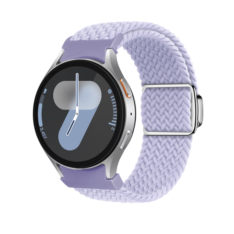 Curea Din Nailon împletită Pentru Samsung Galaxy Watch 7 (40 / 44 Mm) Portocaliu FOG PURPLE