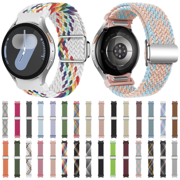 Curea De Nailon împletită Pentru Samsung Galaxy Watch 7 (40 / 44 Mm) FOG BLUE