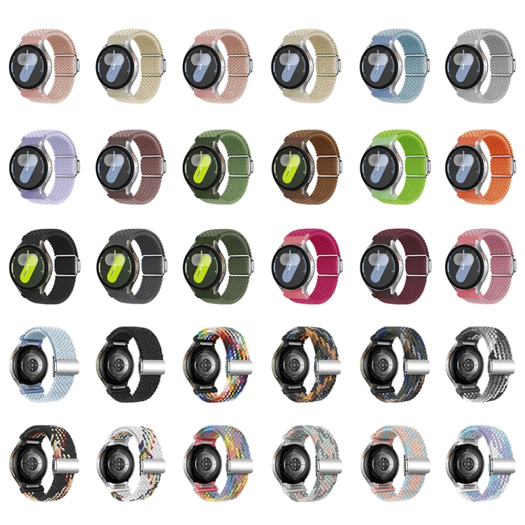 Curea Din Nailon împletită Pentru Samsung Galaxy Watch 7 (40 / 44 Mm) COLORFUL STARLIGHT