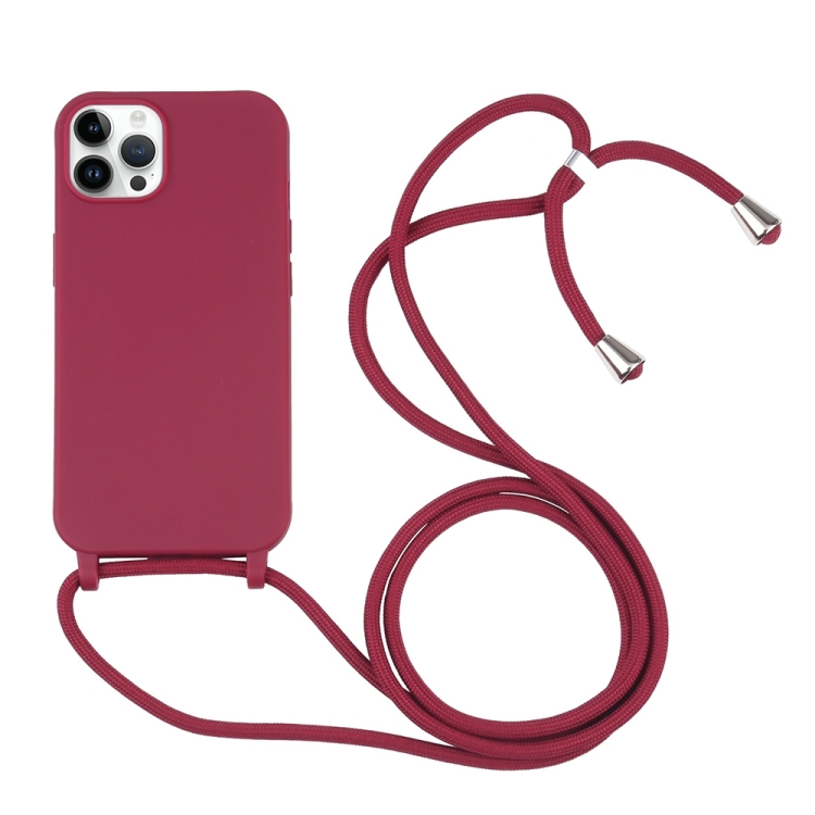 ROPE Capac Cu Sfoară Apple IPhone 16 Pro Max Visiniu