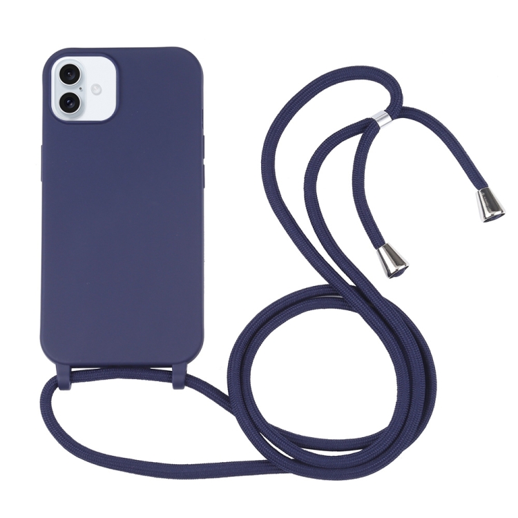 ROPE Capac Cu Sfoară Apple IPhone 16 Plus Albastru