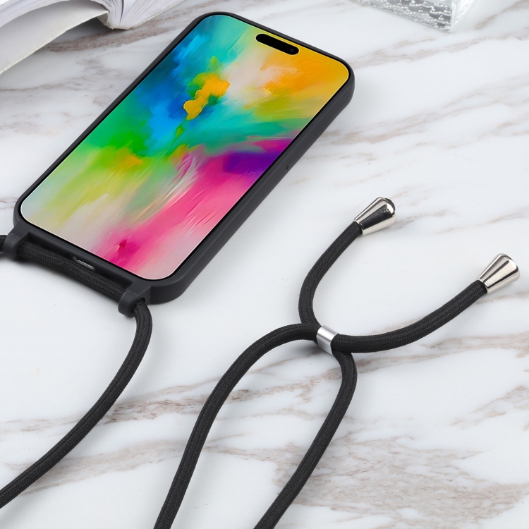 ROPE Capac Cu Sfoară Apple IPhone 16 Negru