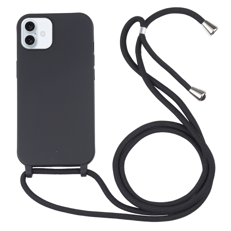 ROPE Capac Cu Sfoară Apple IPhone 16 Negru