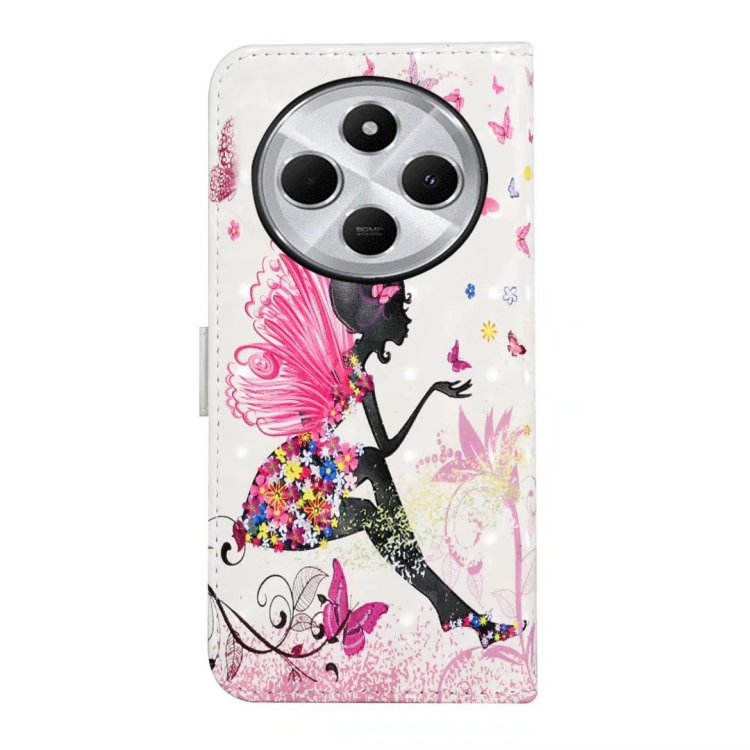 ART Husă Portofel Pentru Xiaomi Redmi 14C / Poco C75 FLOWER FAIRY