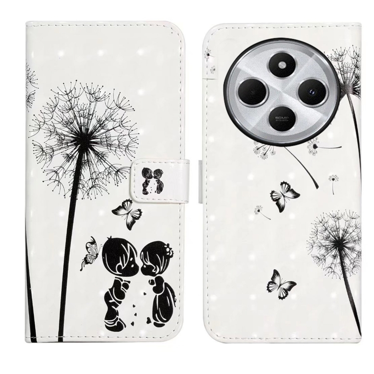 ART Husă Portofel Pentru Xiaomi Redmi 14C / Poco C75 DANDELION