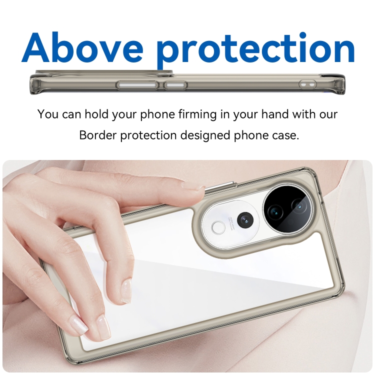 CRYSTAL Husă De Protecție Pentru Vivo V40 5G Gri