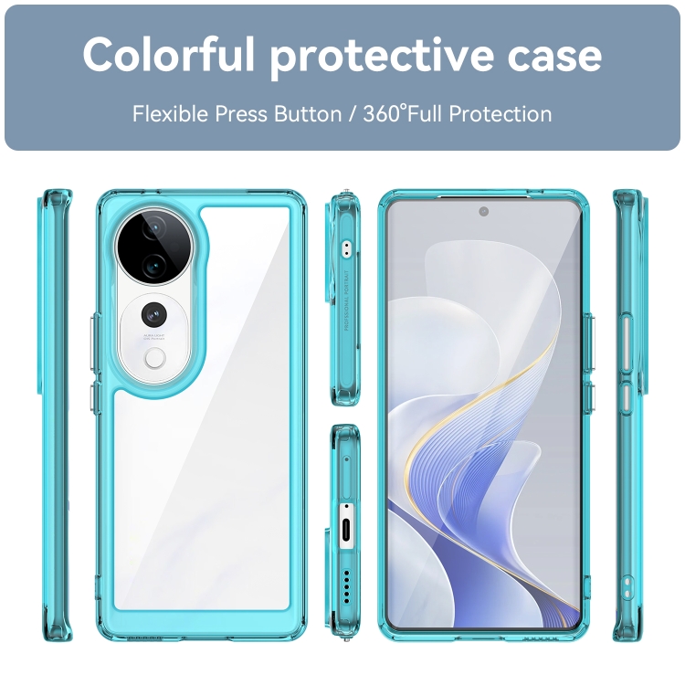 CRYSTAL Husă De Protecție Pentru Vivo V40 5G Turcoaz