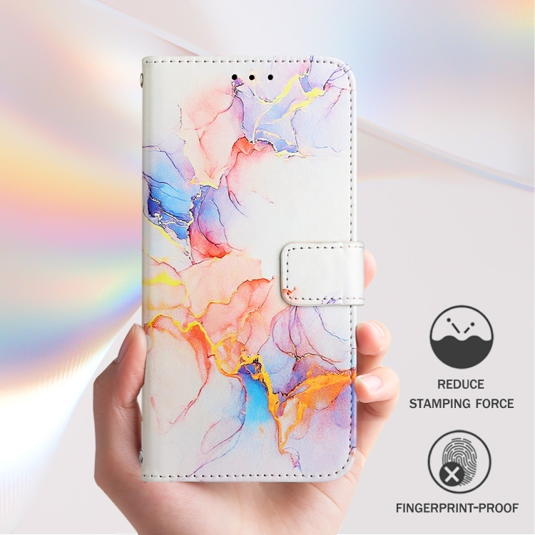 ART MARBLE Husă Portofel Pentru Xiaomi 14T Pro WHITE PORTOCALIU