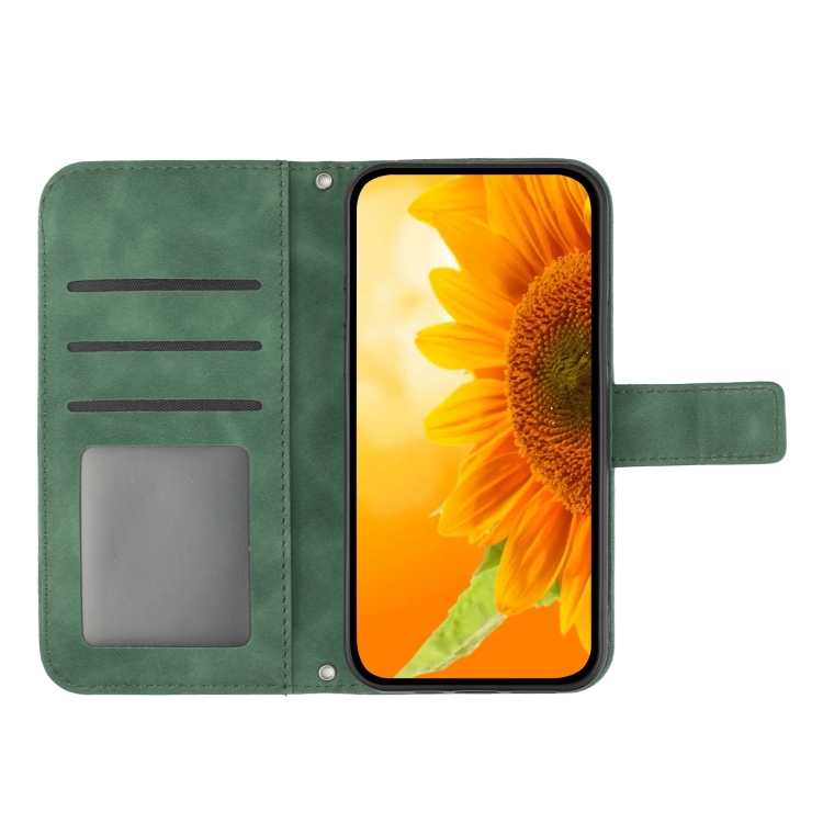 ART SUNFLOWER Husă Portofel Cu șnur Pentru Xiaomi Redmi 14C / Poco C75 Verde