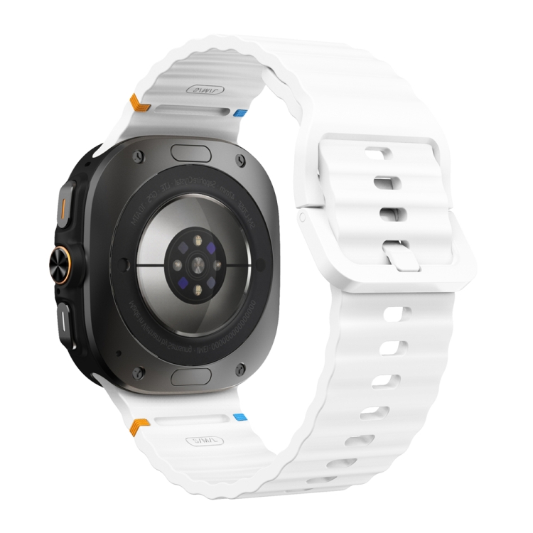 WAVY Curea Din Silicon Pentru Samsung Galaxy Watch Ultra 47mm Alb