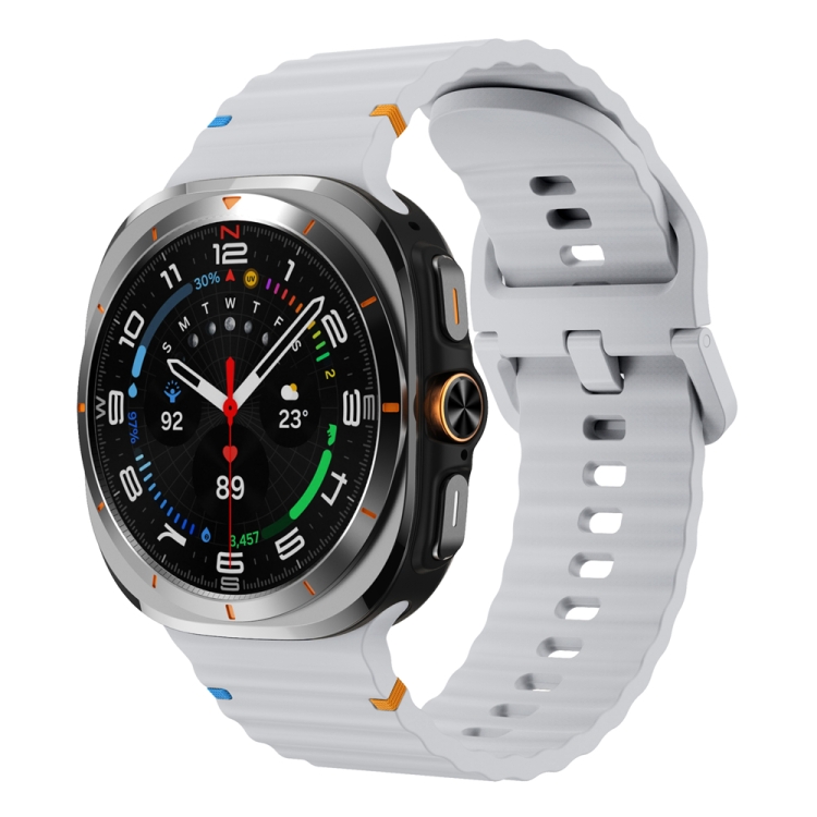 WAVY Curea Din Silicon Pentru Samsung Galaxy Watch Ultra 47mm Gri