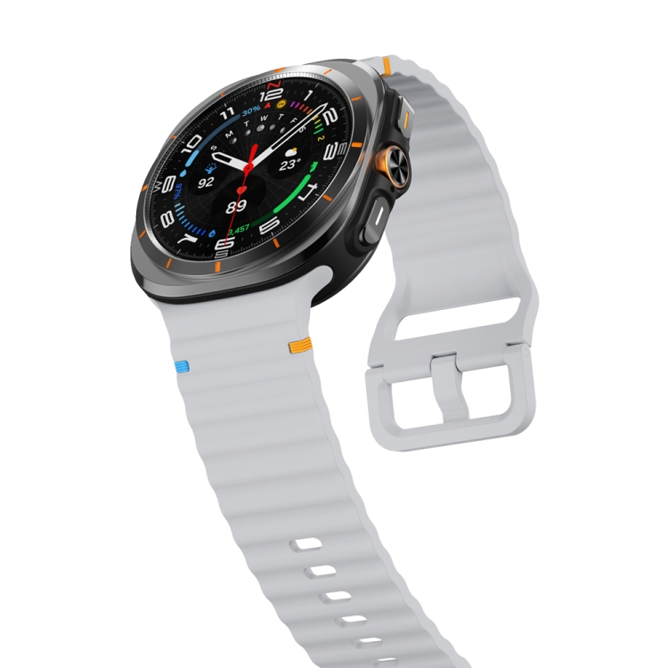 WAVY Curea Din Silicon Pentru Samsung Galaxy Watch Ultra 47mm Gri