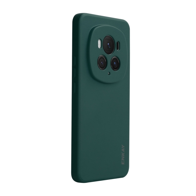 ENKAY RUBBER Husă De Protecție Pentru Honor Magic6 Pro 5G Verde închis