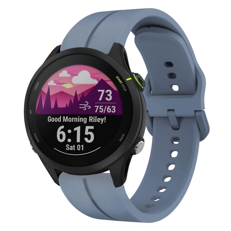 SILICONE Curea înlocuibilă Pentru Garmin Forerunner 255 Music Blue