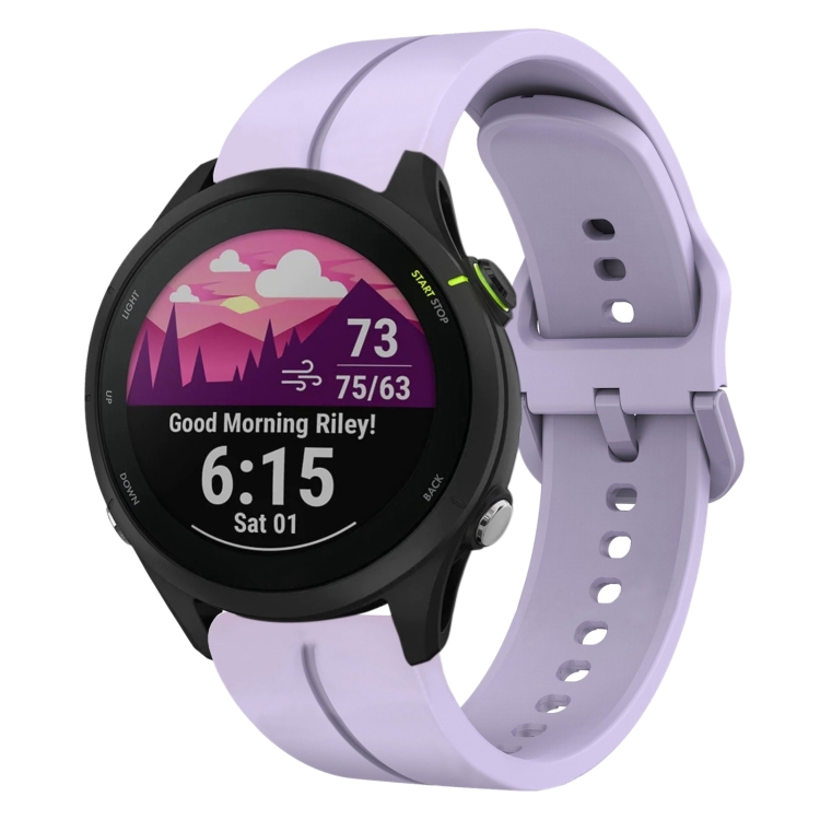 SILICONE Curea înlocuibilă Pentru Garmin Forerunner 255 Music Violet