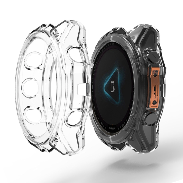 TPU HALF CAPAC Capac Pentru Garmin Fenix 8 47mm Transparent