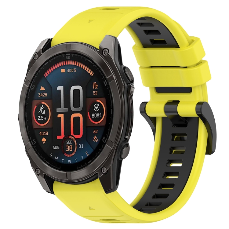 SPORT Curea Din Silicon înlocuibilă Garmin Fenix 8 47mm Galben