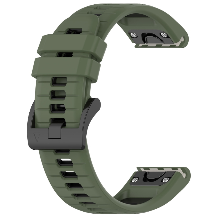 SPORT Curea Din Silicon înlocuibilă Garmin Fenix 8 43mm Verde-negru