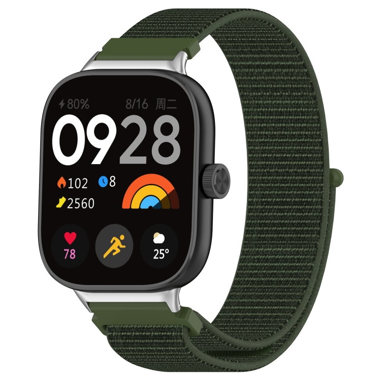 NYLON Curea înlocuibilă Pentru Xiaomi Redmi Watch 4 Negru Verde închis