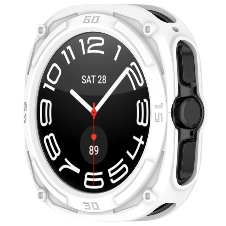 TPU HALF CAPAC Capac Pentru Samsung Galaxy Watch Ultra 47mm Alb