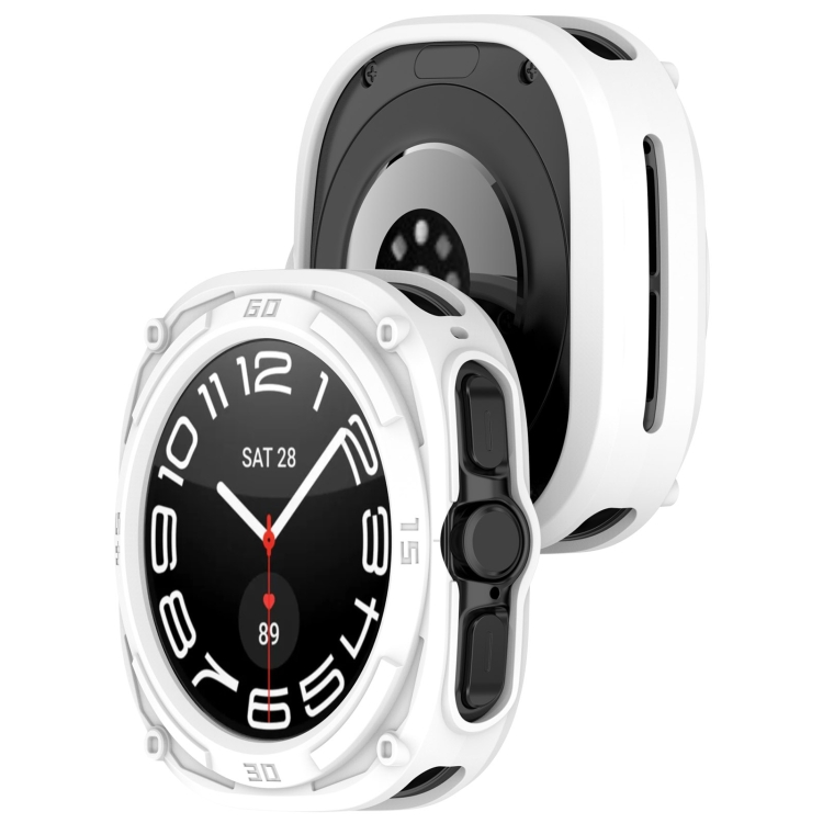 TPU HALF CAPAC Capac Pentru Samsung Galaxy Watch Ultra 47mm Alb