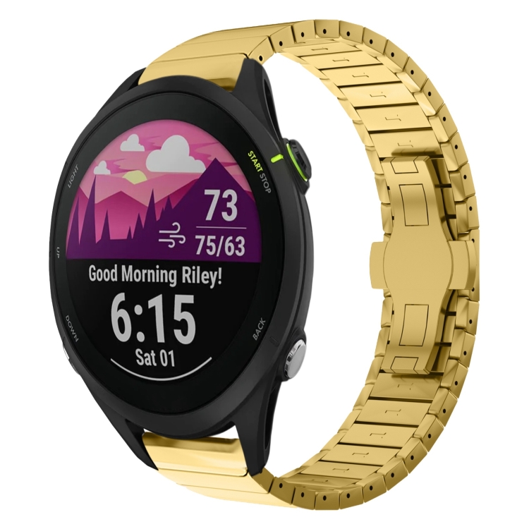 CLASSIC Curea Metalică Pentru Garmin Forerunner 255 Music Gold