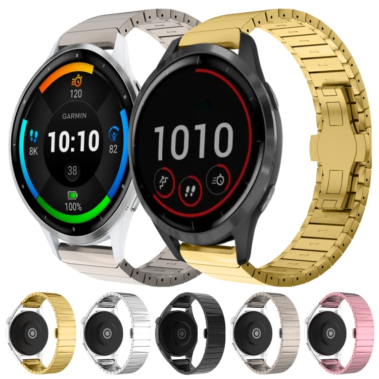 CLASSIC Curea Metalică Pentru Garmin Forerunner 255 Music Gold