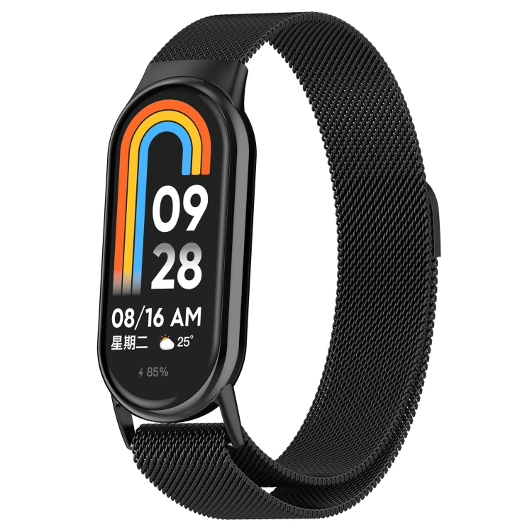 MILANESE Curea Metalică Pentru Xiaomi Smart Band 9 Neagră