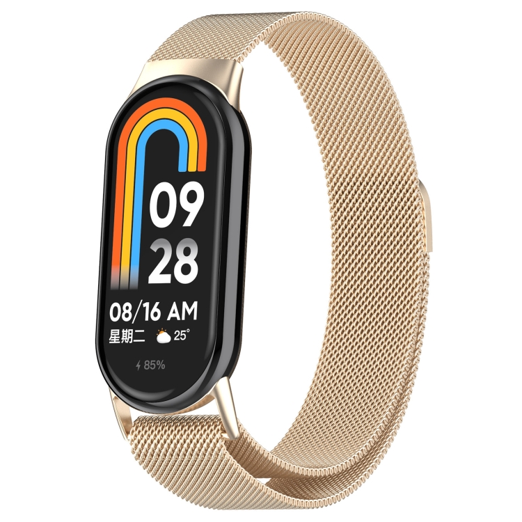 MILANESE Curea Metalică Pentru Xiaomi Smart Band 9 CHAMPAGNE