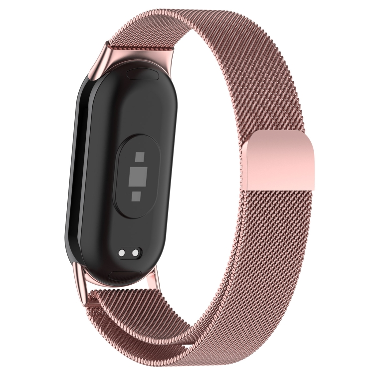 MILANESE Curea Metalică Pentru Xiaomi Smart Band 9 Argintiu Roz