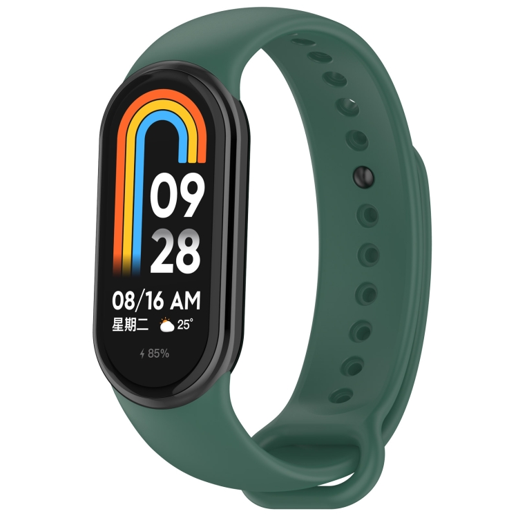 SILICONE Curea înlocuibilă Pentru Xiaomi Smart Band 9 Verde închis