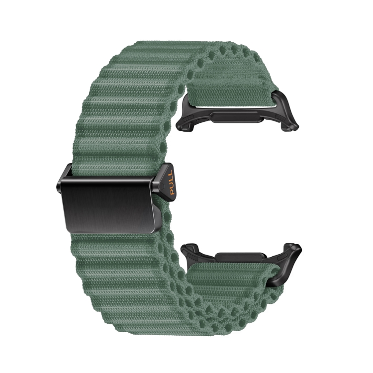 OCEAN NYLON Curea înlocuibilă Pentru Samsung Galaxy Watch Ultra 47mm Verde închis