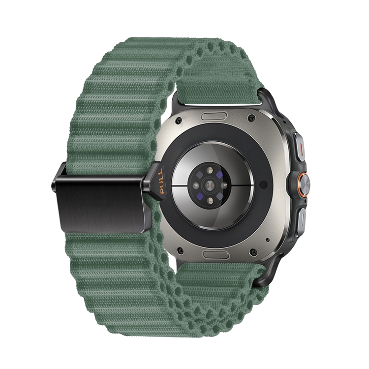 OCEAN NYLON Curea înlocuibilă Pentru Samsung Galaxy Watch Ultra 47mm Verde închis