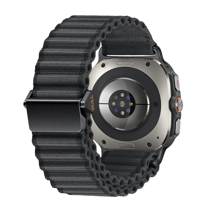 OCEAN NYLON Curea înlocuibilă Pentru Samsung Galaxy Watch Ultra 47mm Gri închis